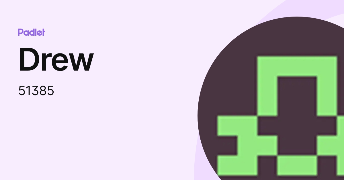 Drew (51385) profile | Padlet
