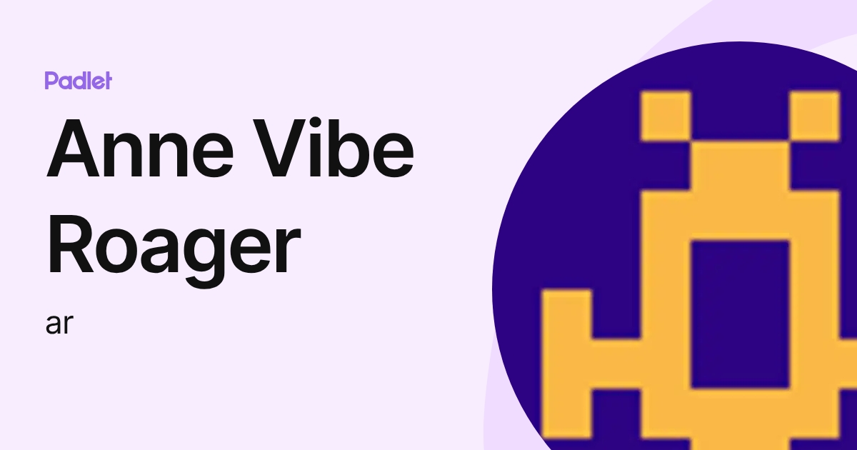 Anne Vibe Roager (ar) profile | Padlet