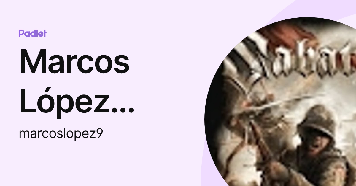 Marcos López García (marcoslopez9) profile | Padlet