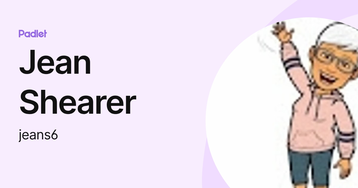 Jean Shearer (jeans6) profile | Padlet