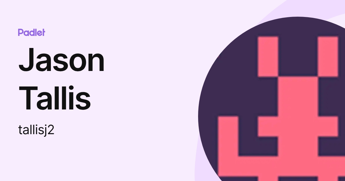Jason Tallis (tallisj2) profile | Padlet