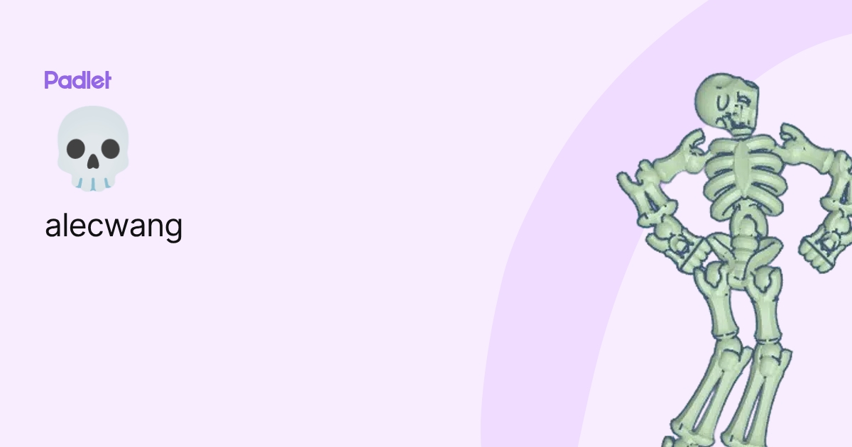 Alec Wang (alecwang) profile | Padlet
