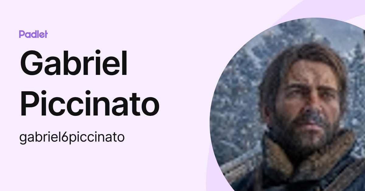 Gabriel Piccinato (gabriel6piccinato) profile | Padlet