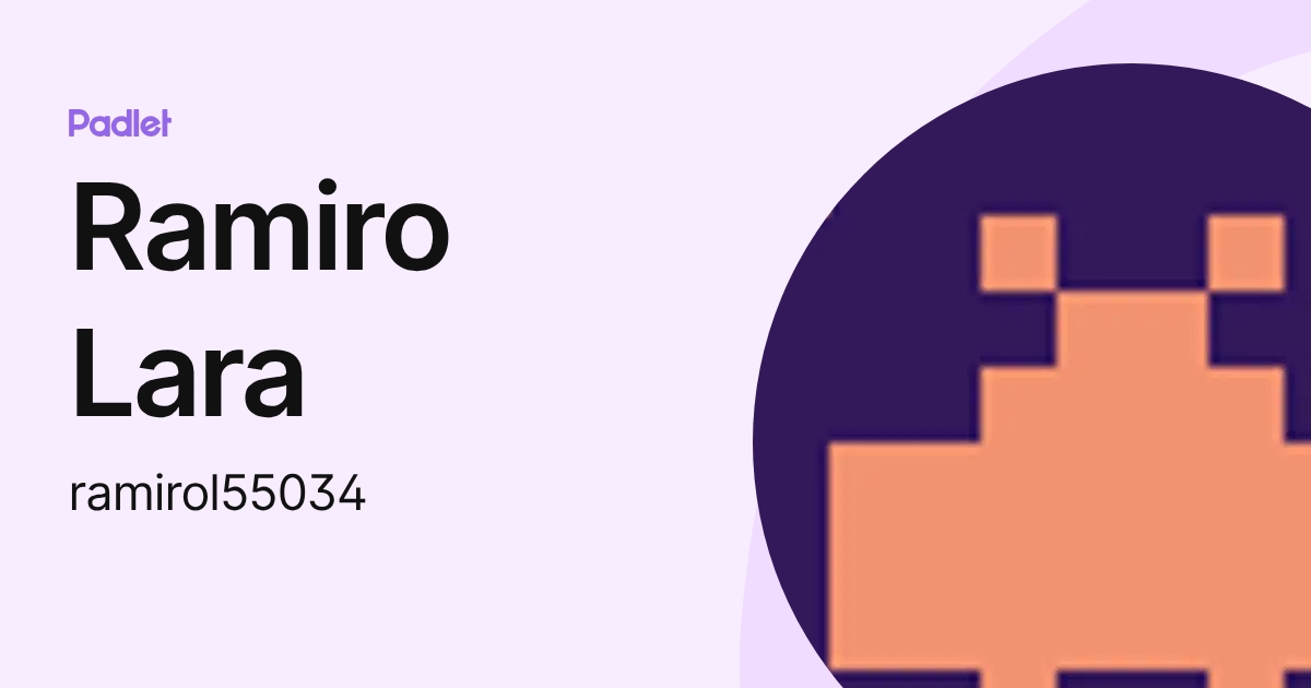 Ramiro Lara (ramirol55034) profile | Padlet