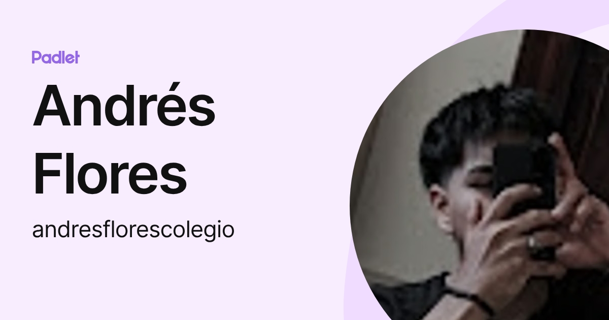 Andrés Flores (andresflorescolegio) profile | Padlet