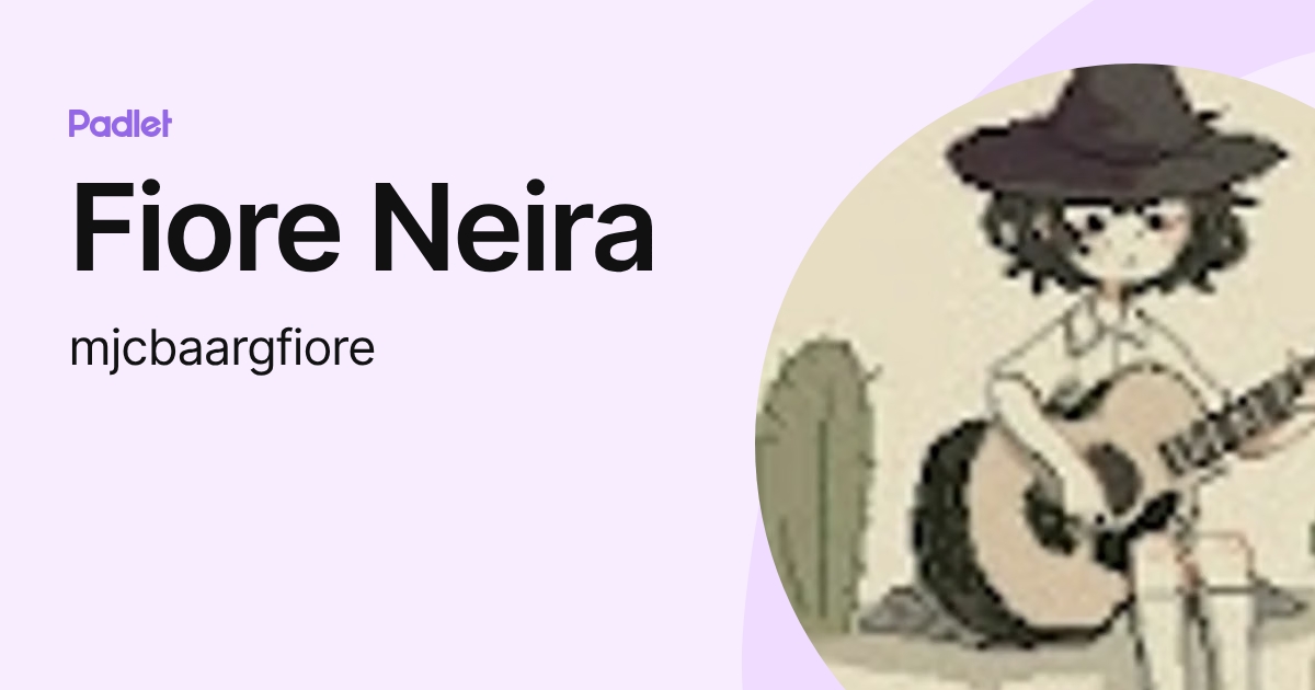 Fiore Neira (mjcbaargfiore) profile | Padlet