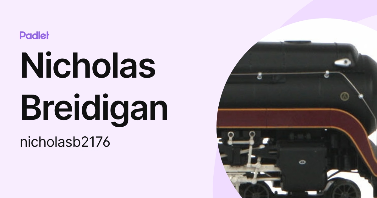 Nicholas Breidigan (nicholasb2176) profile | Padlet