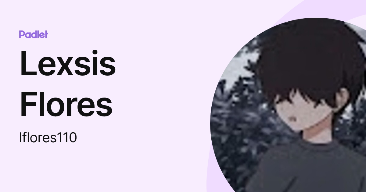 Lexsis Flores (lflores110) profile | Padlet