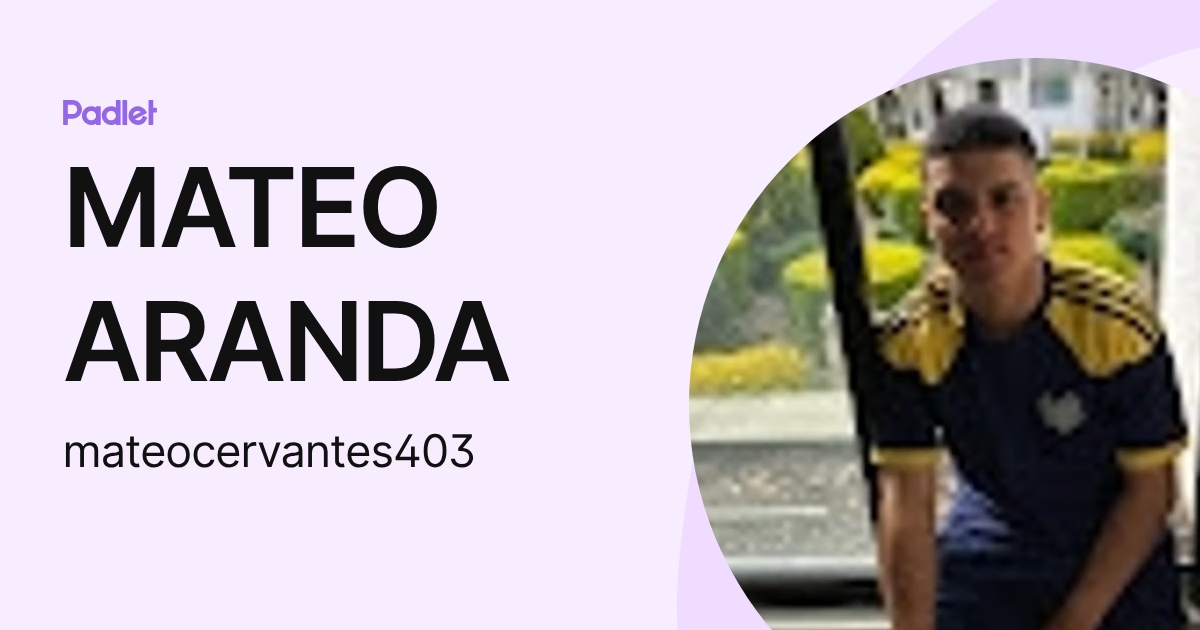 MATEO ARANDA (mateocervantes403) profile | Padlet