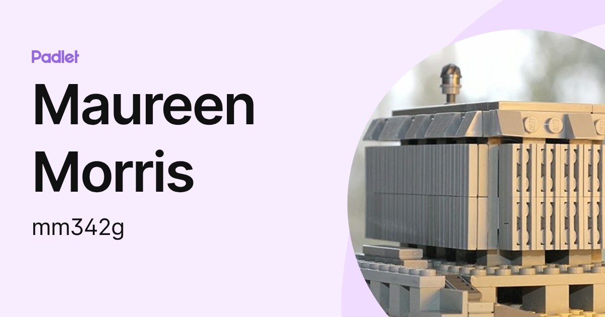 Maureen Morris (mm342g) profile | Padlet