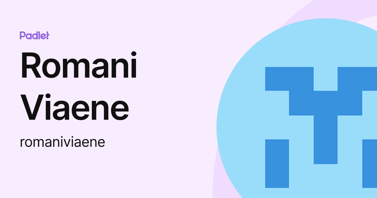 Romani Viaene (romaniviaene) profile | Padlet