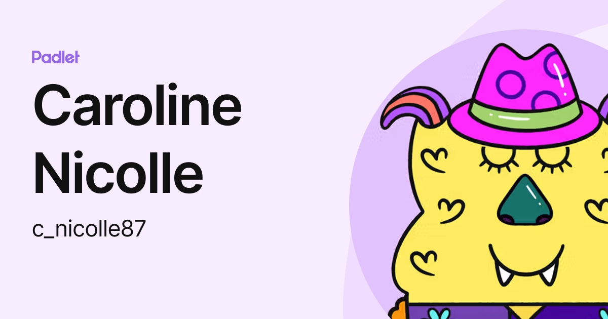 Caroline Nicolle (c_nicolle87) profile | Padlet