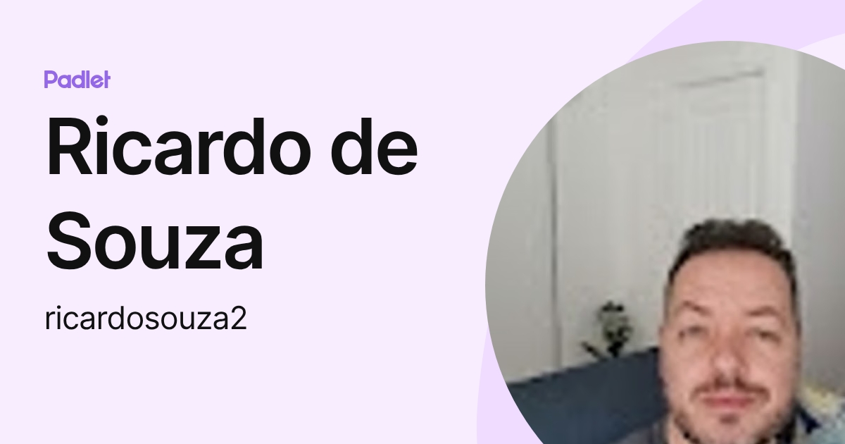 Ricardo de Souza (ricardosouza2) profile | Padlet
