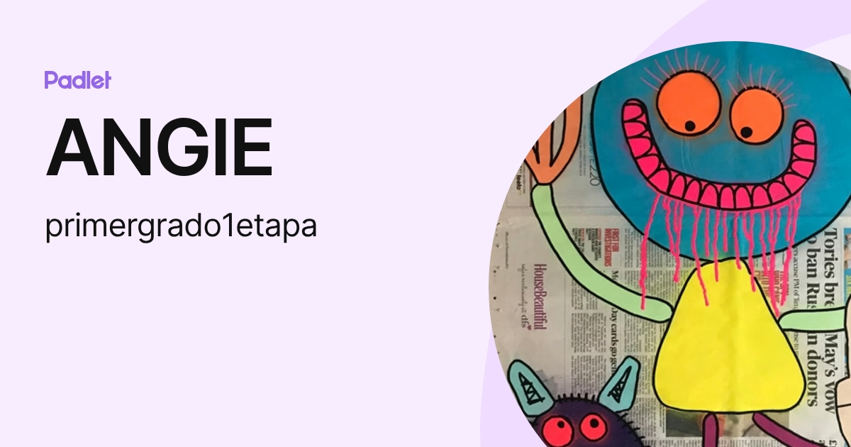 ANGIE (primergrado1etapa) profile | Padlet