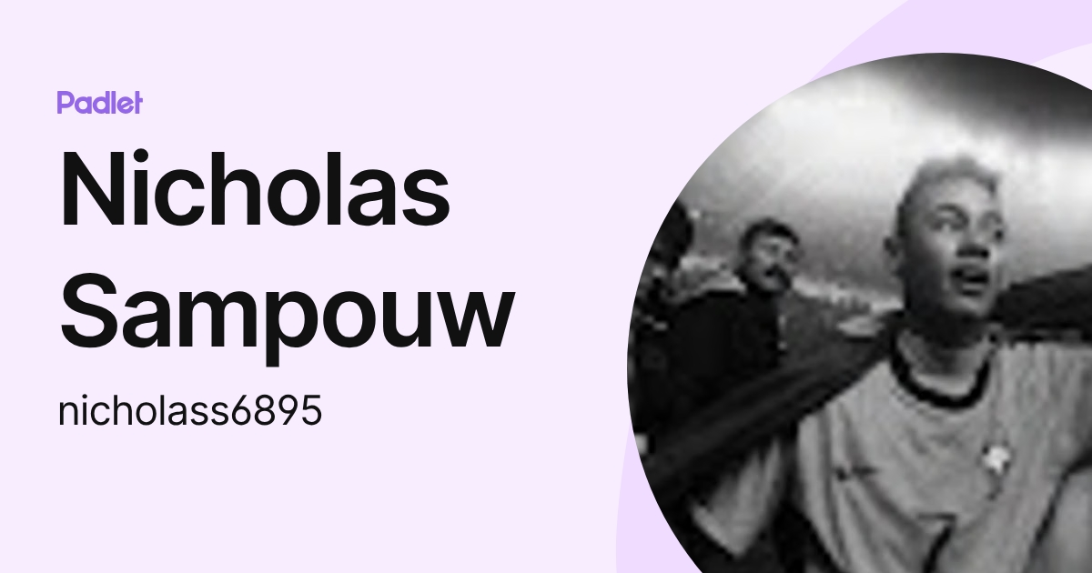 Nicholas Sampouw (nicholass6895) profile | Padlet