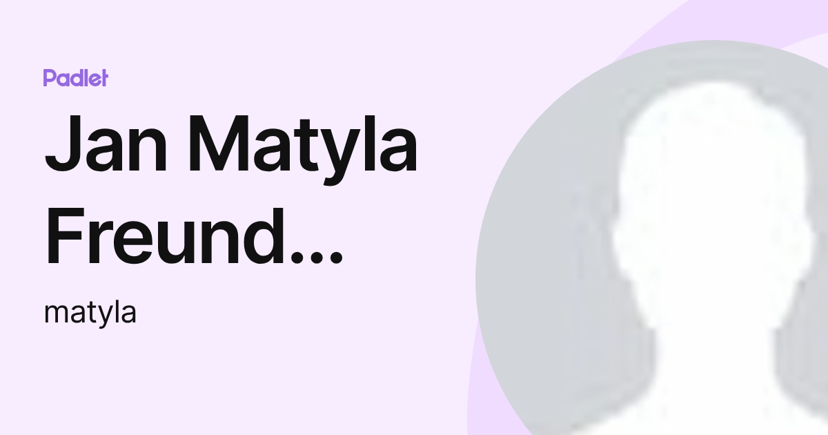 Jan Matyla Freund Jørgensen (matyla) profile | Padlet