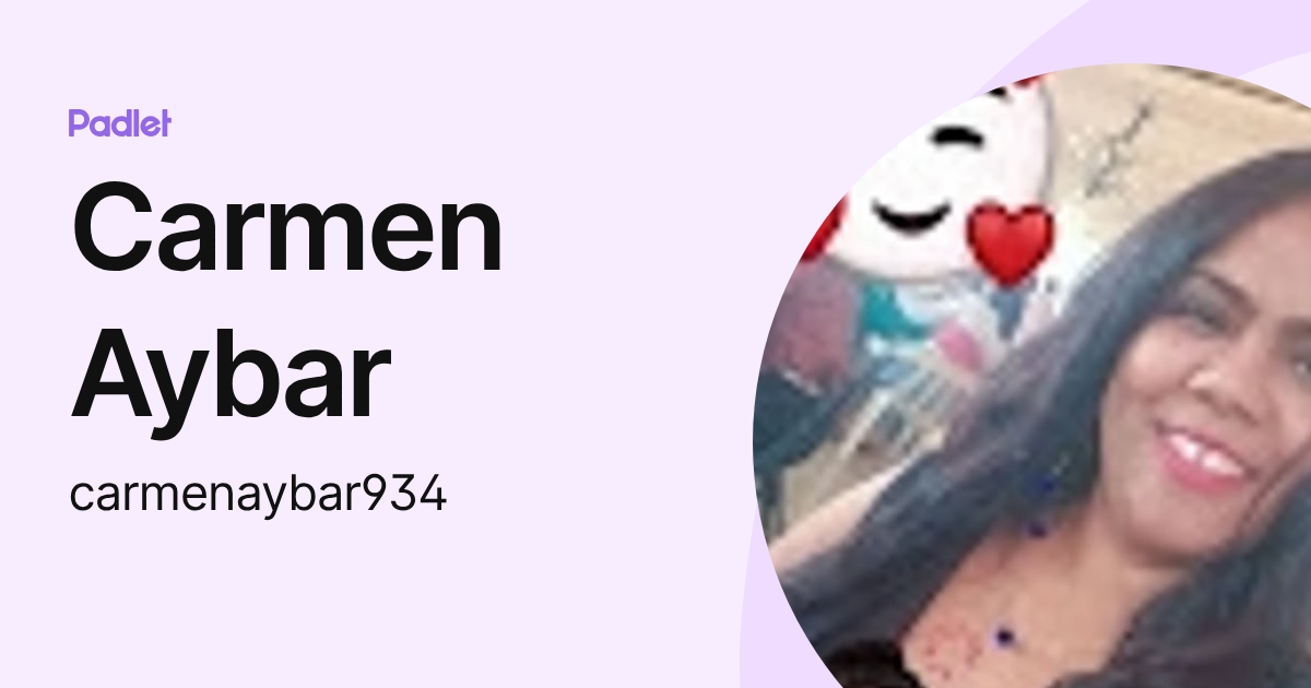 Carmen Aybar (carmenaybar934) profile | Padlet