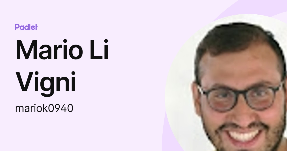 Mario Li Vigni (mariok0940) profile | Padlet