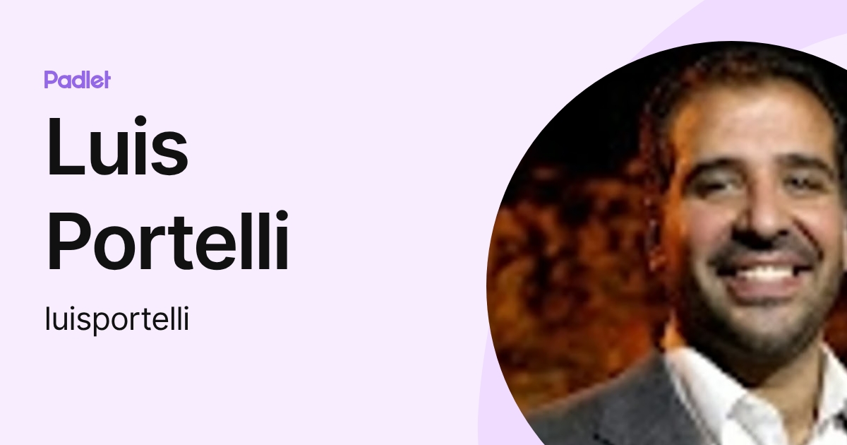 Luis Portelli (luisportelli) profile | Padlet