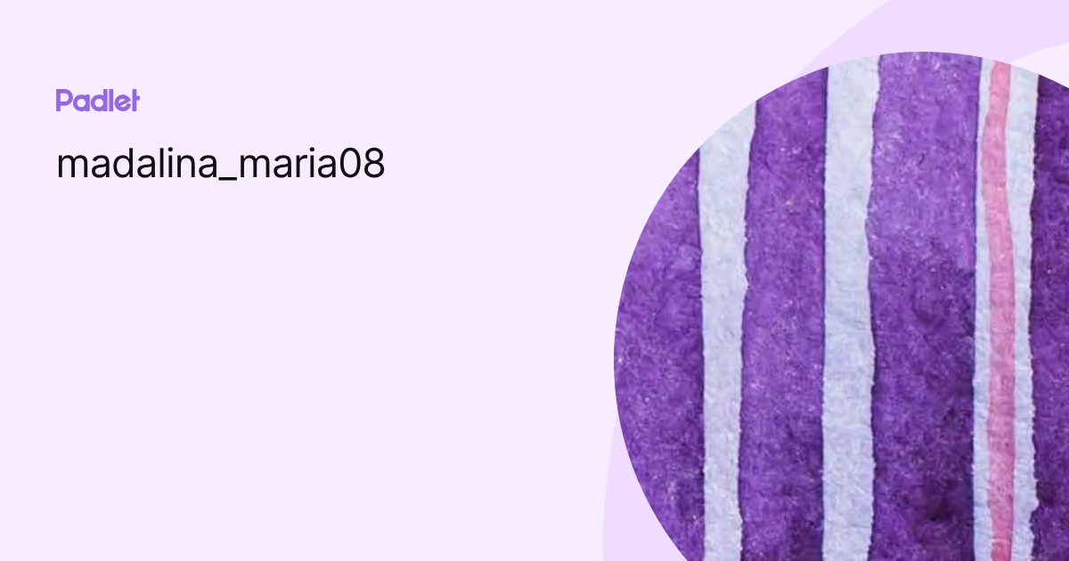 madalina_maria08 profile Padlet