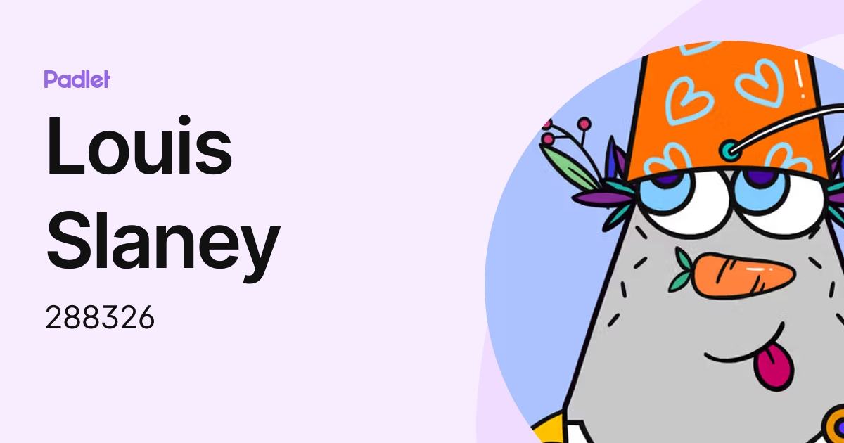 Louis Slaney (288326) profile | Padlet