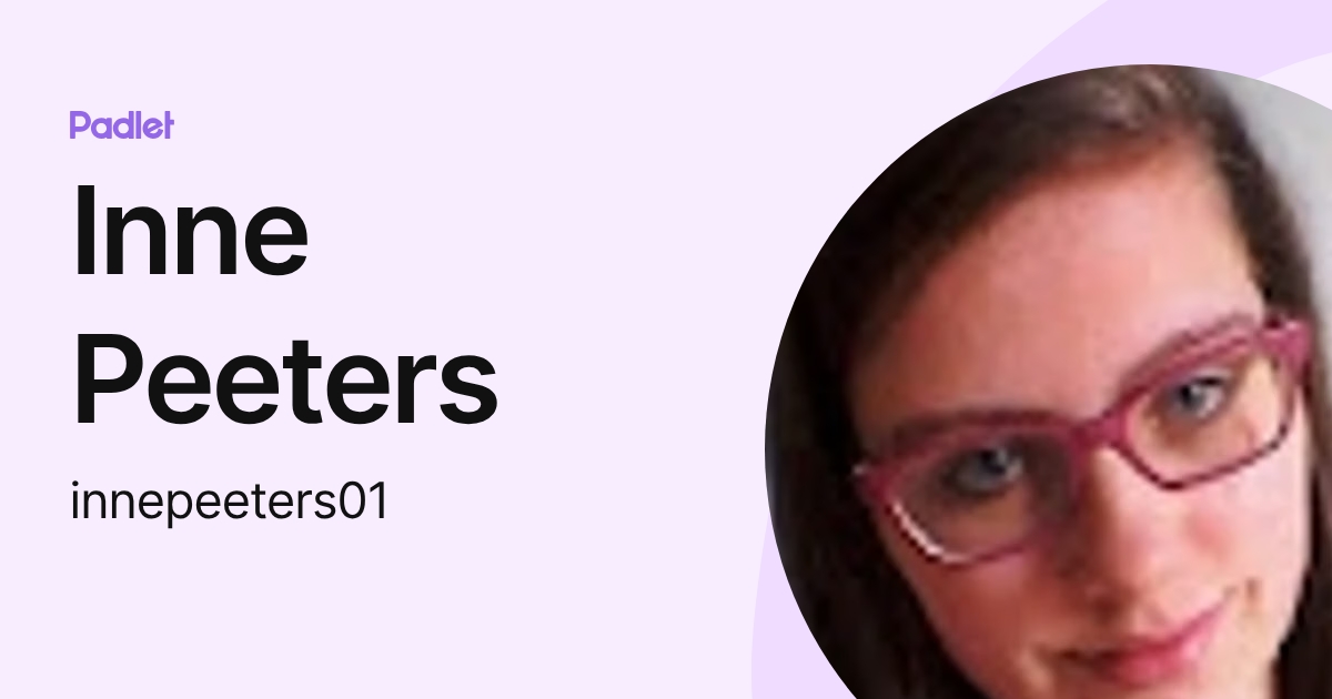 Inne Peeters (innepeeters01) profile | Padlet