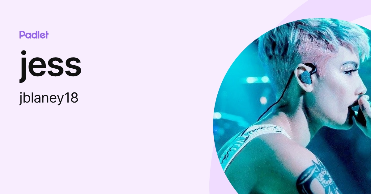 jess (jblaney18) profile | Padlet