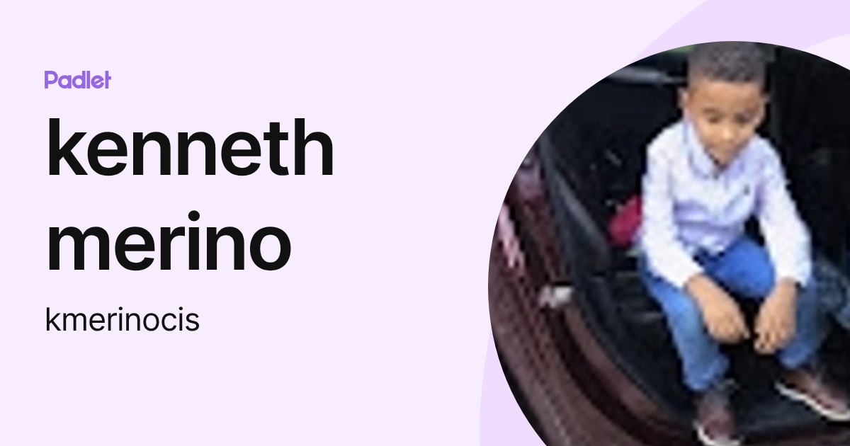 kenneth merino (kmerinocis) profile | Padlet
