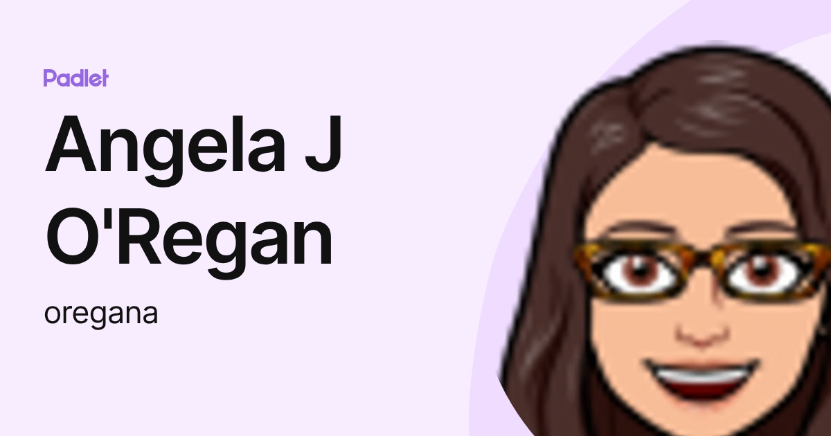 Angela J O'Regan (oregana) profile | Padlet
