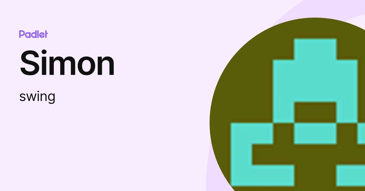 Simon (swing) profile | Padlet