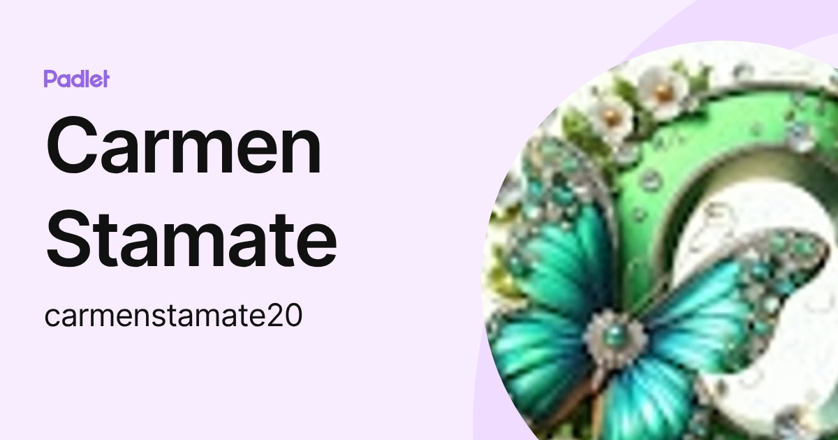 Carmen Stamate (carmenstamate20) profile | Padlet