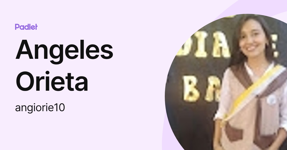 Angeles Orieta (angiorie10) profile | Padlet