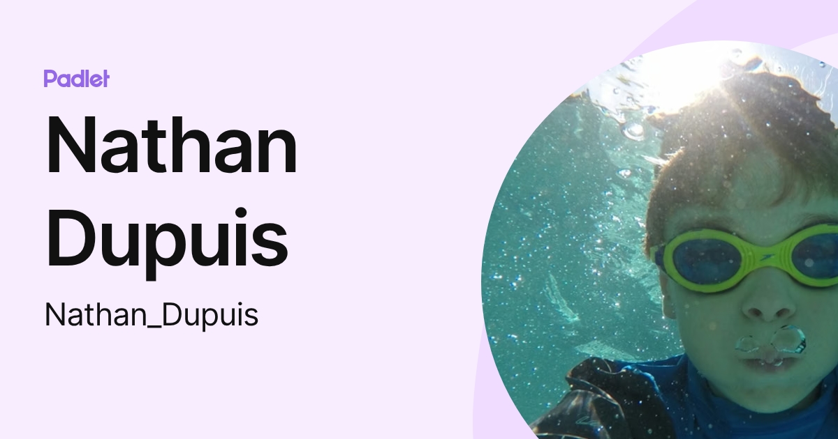 Profil de Nathan Dupuis (Nathan_Dupuis) | Padlet