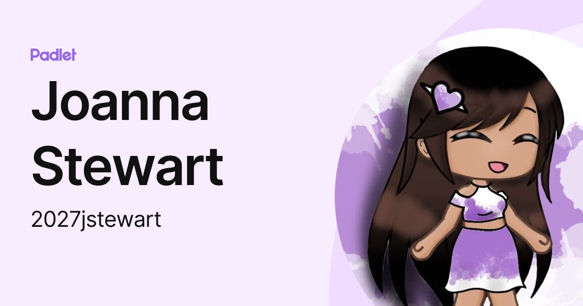 Joanna Stewart (2027jstewart) profile | Padlet