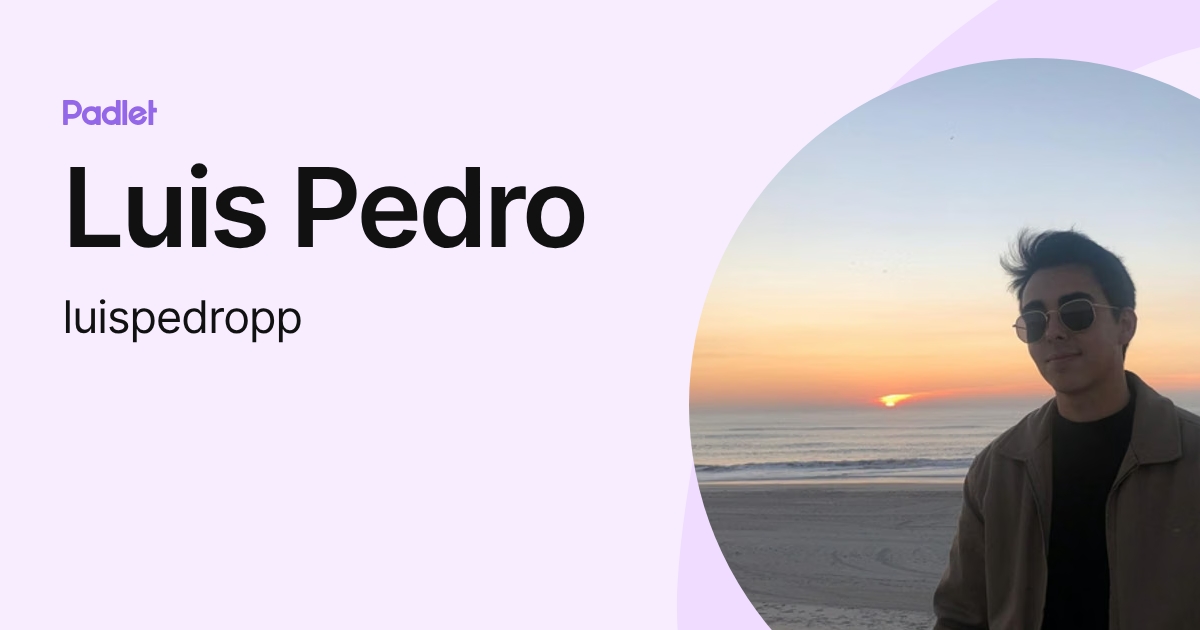 Luis Pedro (luispedropp) profile | Padlet