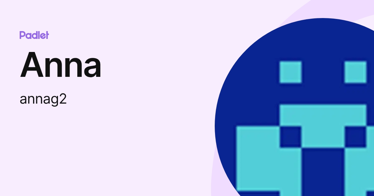 Anna (annag2) profile | Padlet
