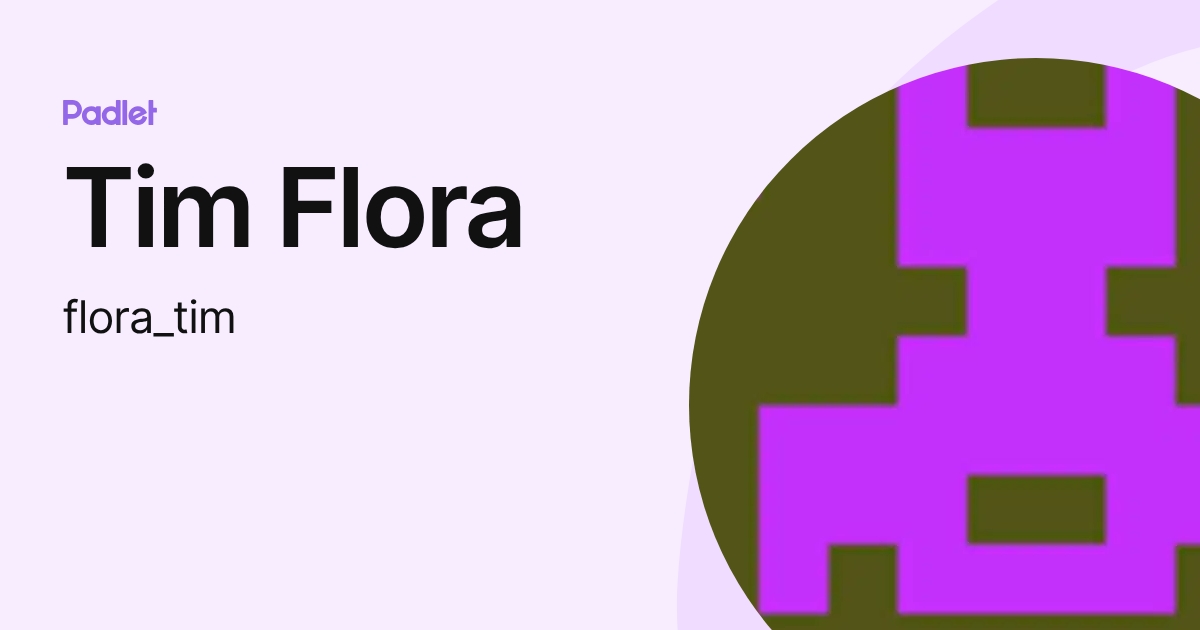 Tim Flora (flora_tim) profile | Padlet