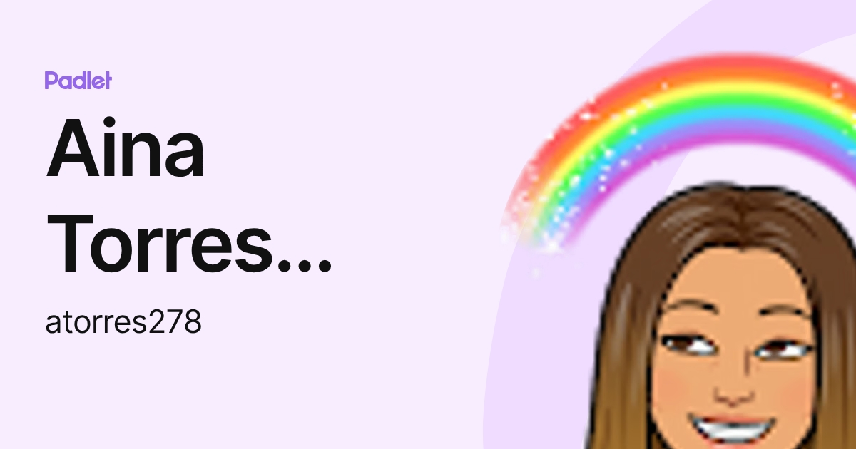 Aina Torres Pericàs (atorres278) profile | Padlet
