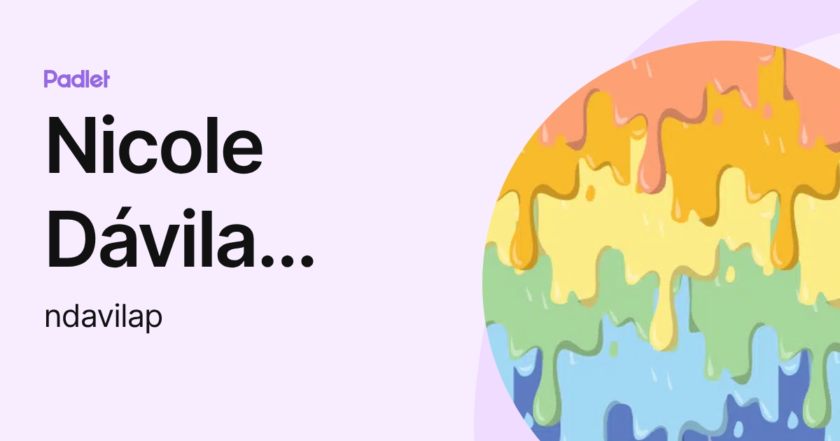 Nicole Dávila Padilla (ndavilap) profile | Padlet