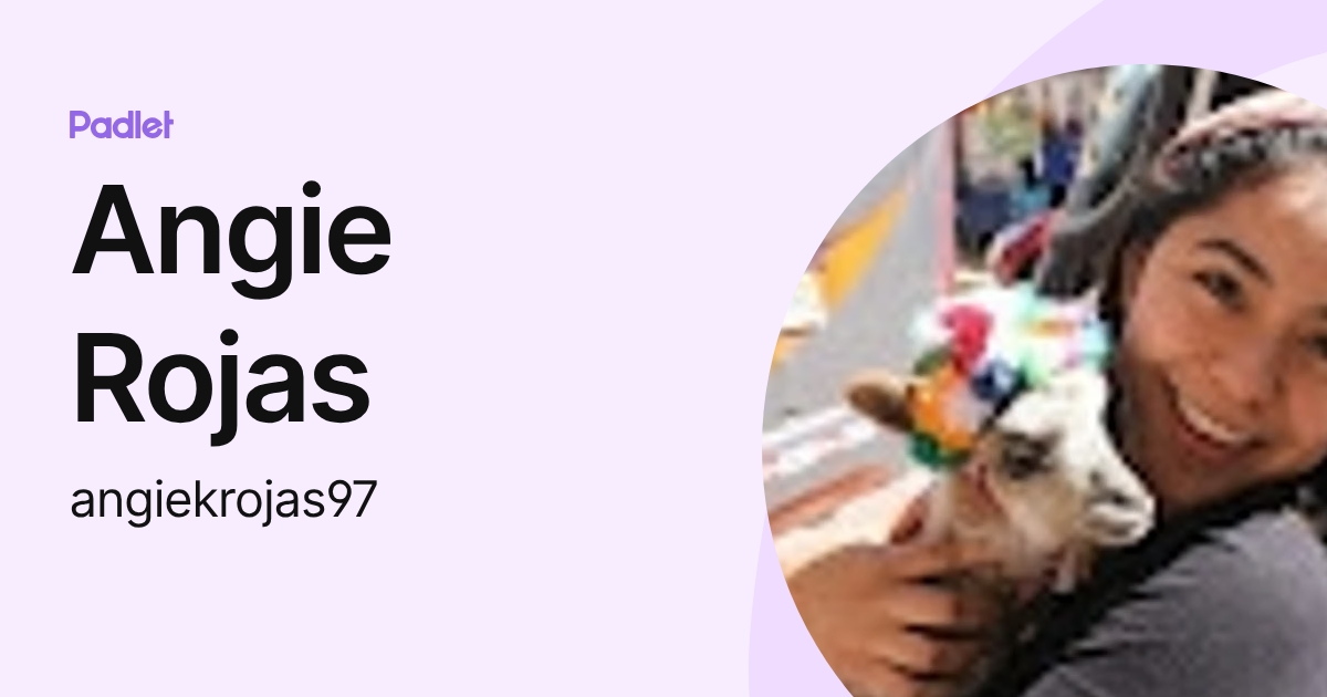 Angie Rojas (angiekrojas97) profile | Padlet