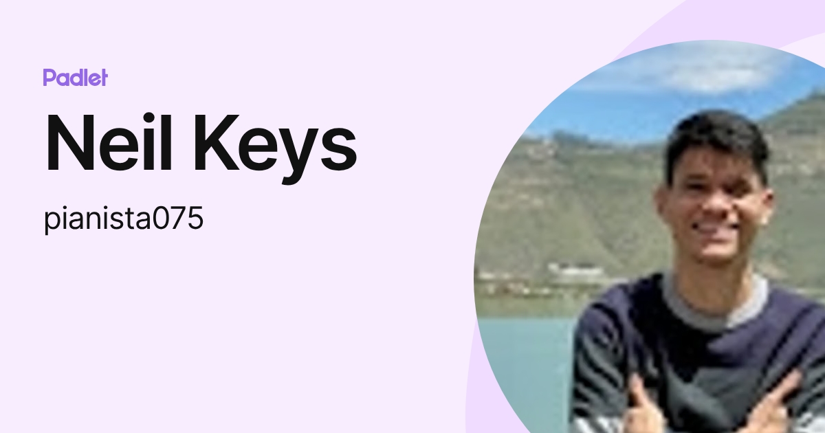 Neil Keys (pianista075) profile | Padlet