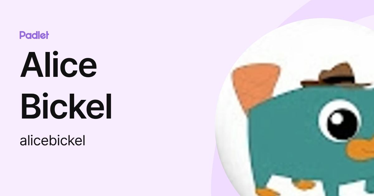 Alice Bickel (alicebickel) profile | Padlet