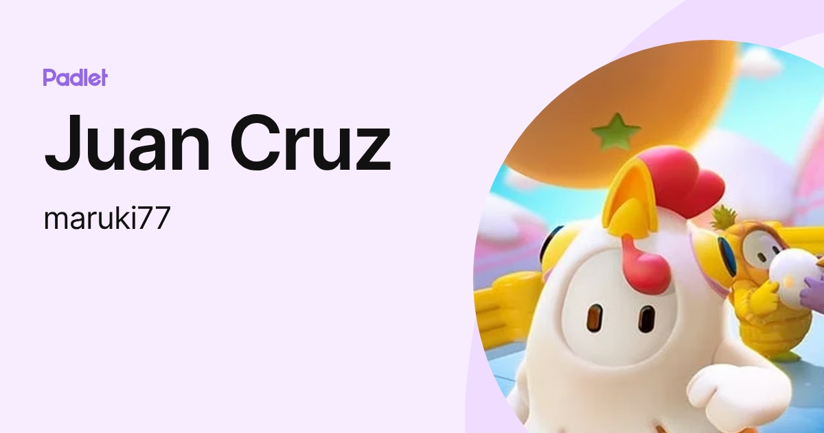 Juan Cruz (maruki77) profile | Padlet