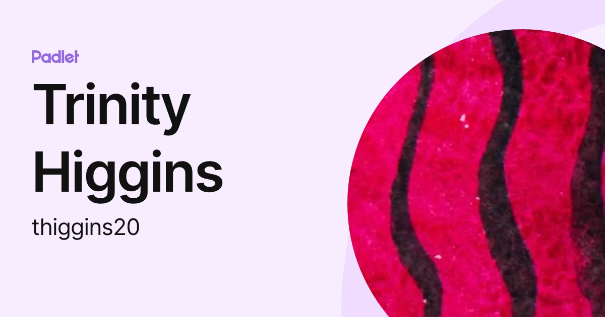 Trinity Higgins (thiggins20) profile | Padlet