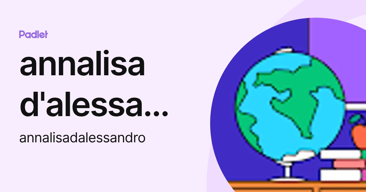 annalisa d'alessandro (annalisadalessandro) profile | Padlet