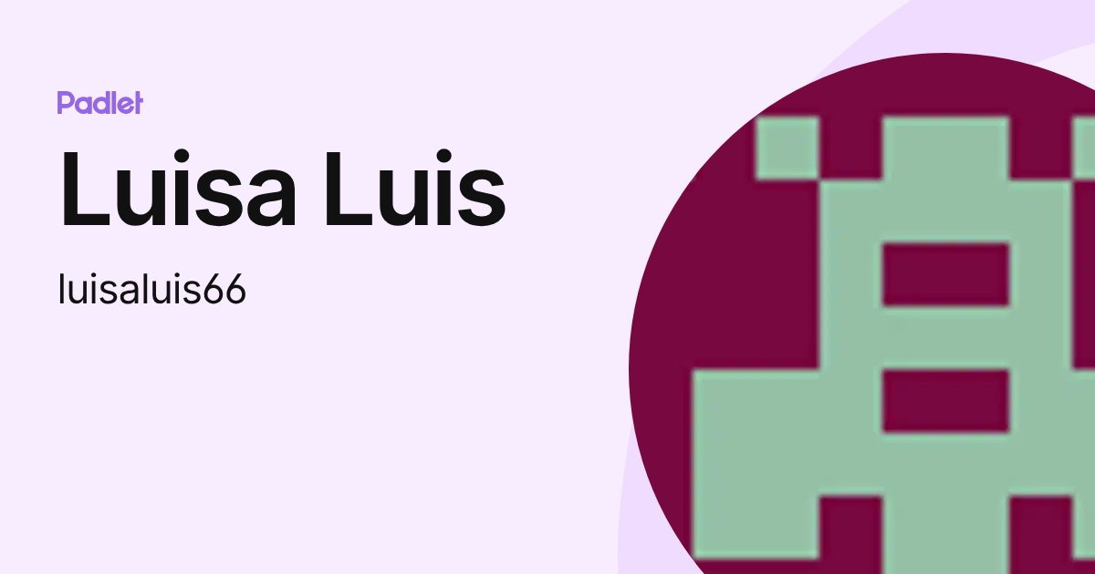 Luisa Luis (luisaluis66) profile | Padlet