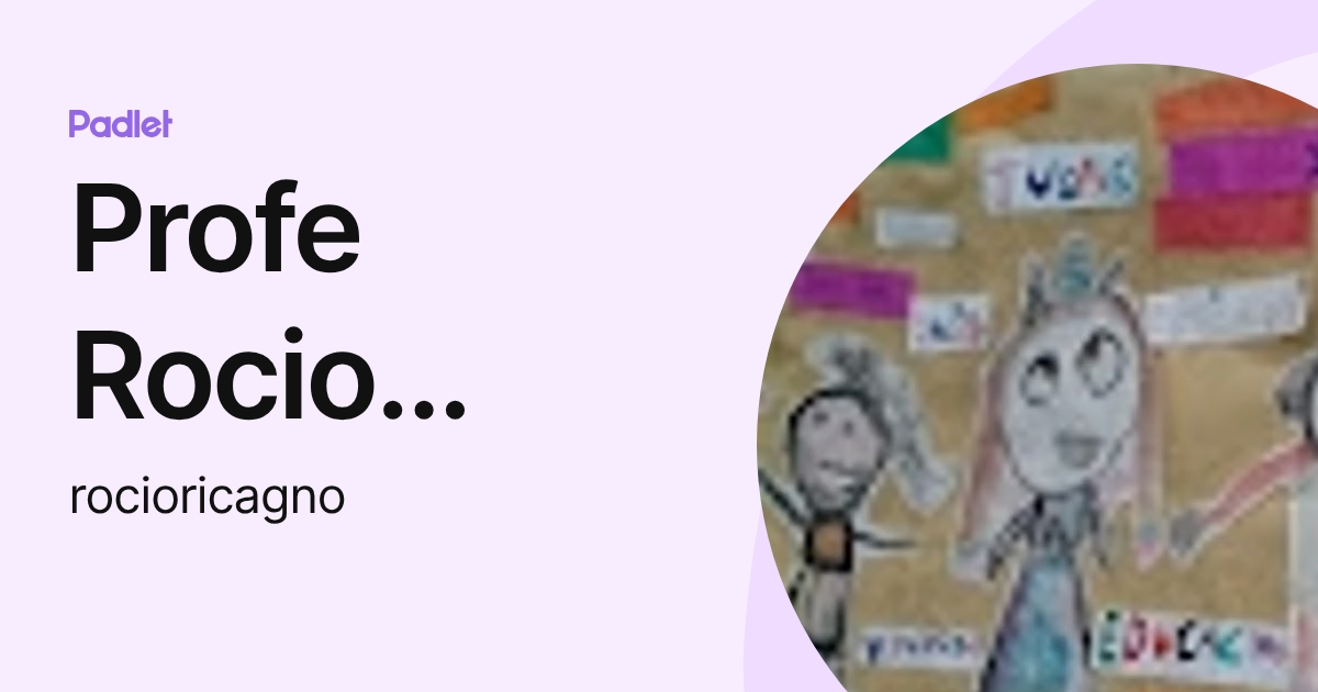 Profe Rocio Ricagno (rocioricagno) profile | Padlet