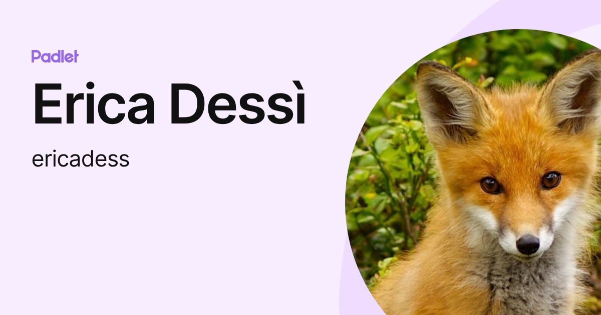 Erica Dessì (ericadess) profile | Padlet