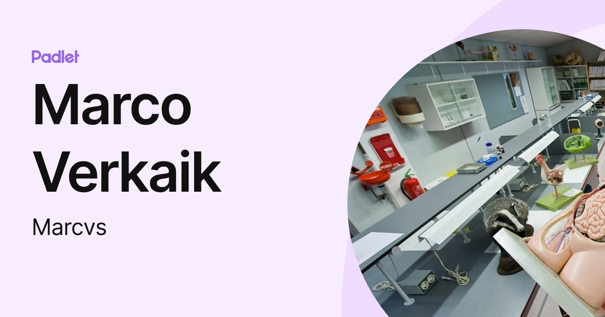 Marco Verkaik (Marcvs) profile | Padlet