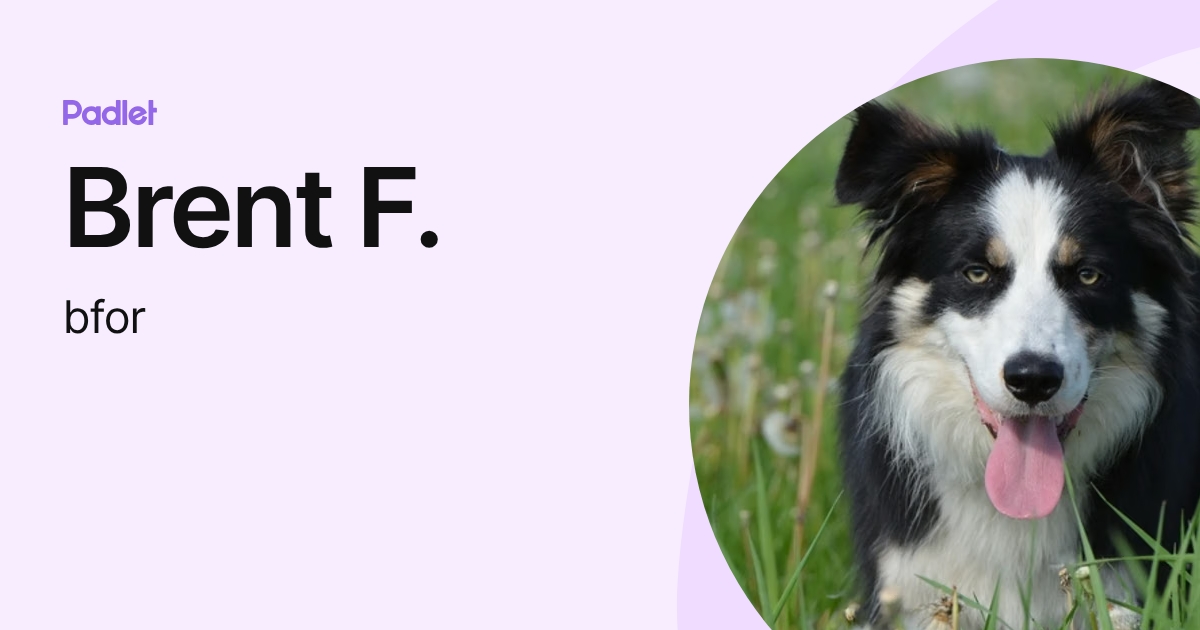Brent F. (bfor) profile | Padlet
